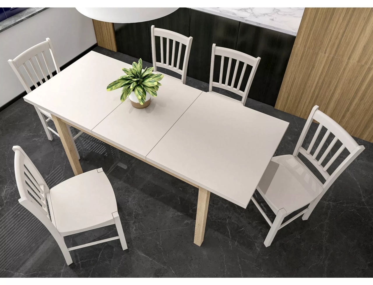Masa extensibila Adam casmir/stejar cremona torro L120-160 - 2 | YEO