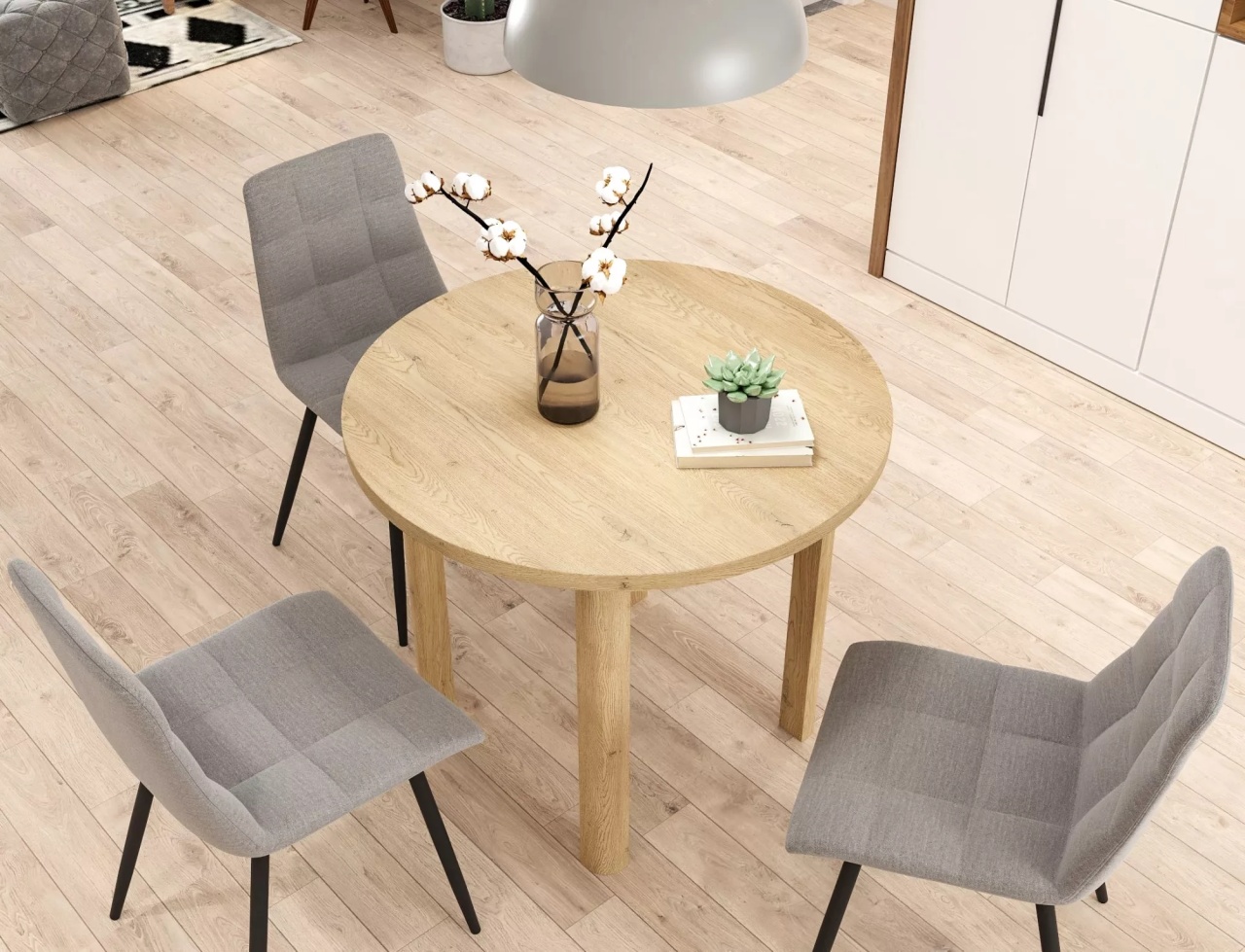 Masa rotunda Adam stejar cremona torro ø80 cm - 4 | YEO