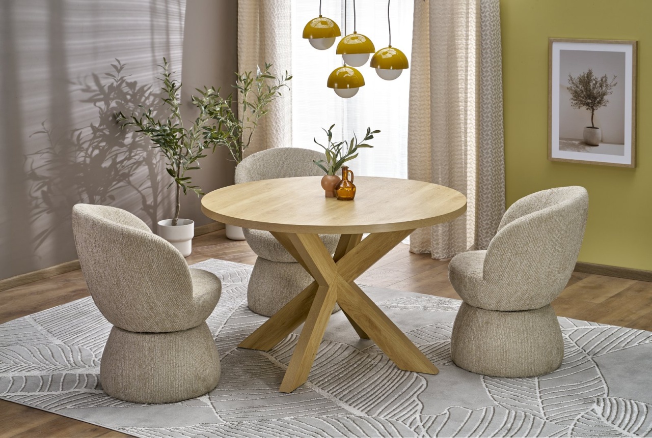 Masa rotunda Morus natur ø120/h75 cm