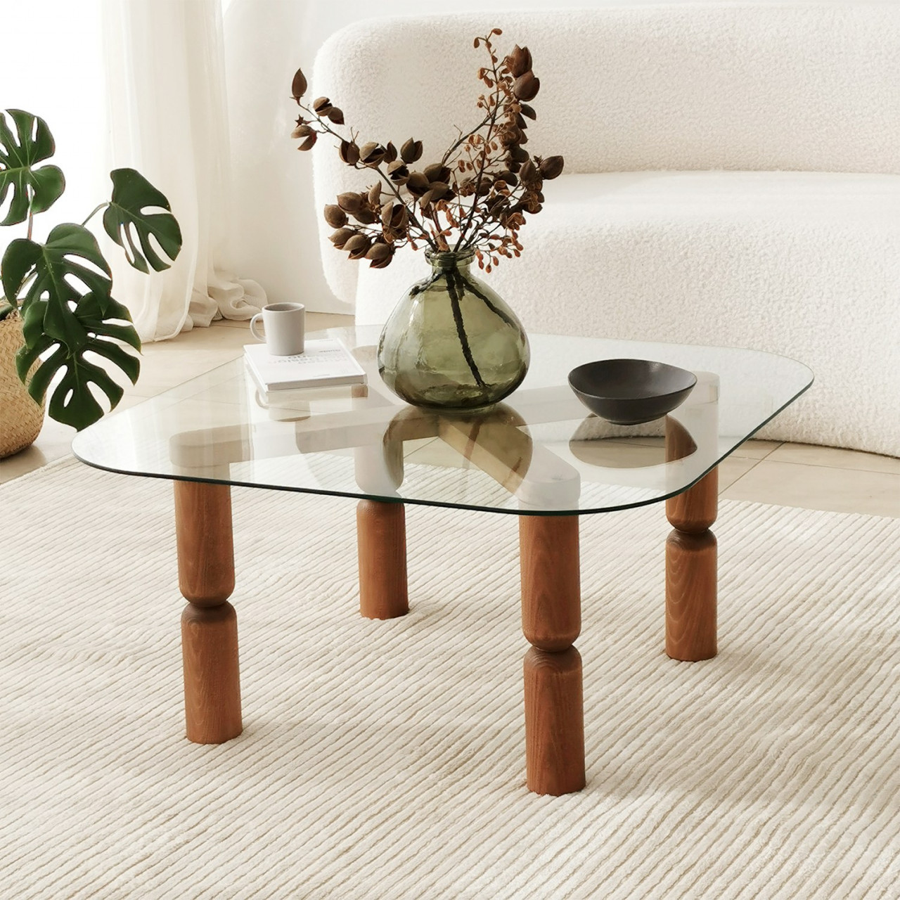 Masuta de cafea Kei nuc