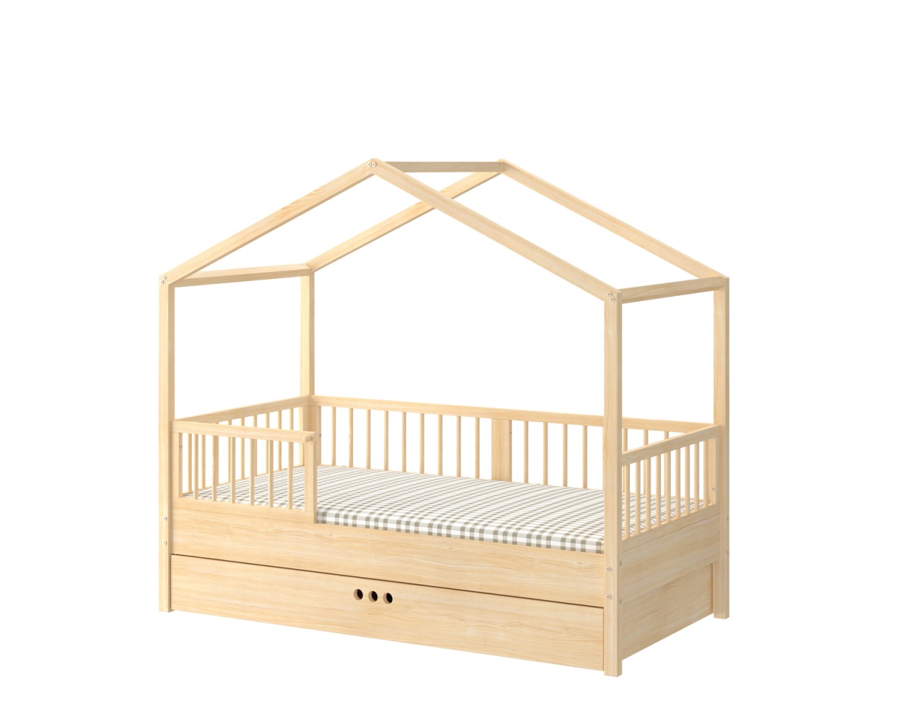 Pat copii Dream Nest House pin 80x160 cm - 2 | YEO
