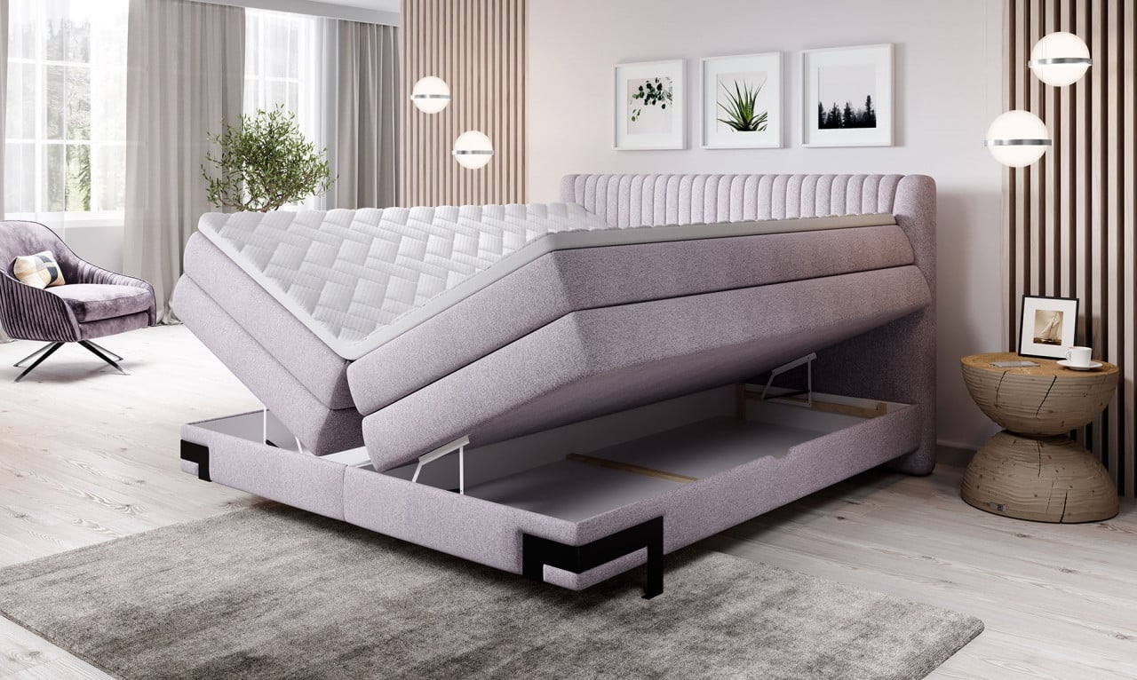 Pat tapitat boxspring Palio 160x200 cm - 4 | YEO