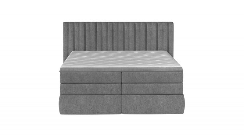 Pat tapitat tip boxspring Minola – 160/200, L217 x l179 x h121 cm - 2 | YEO