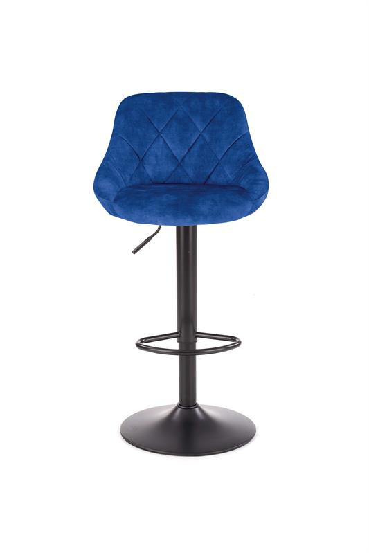 Scaun de bar H-101 velvet bleumarin - 3 | YEO