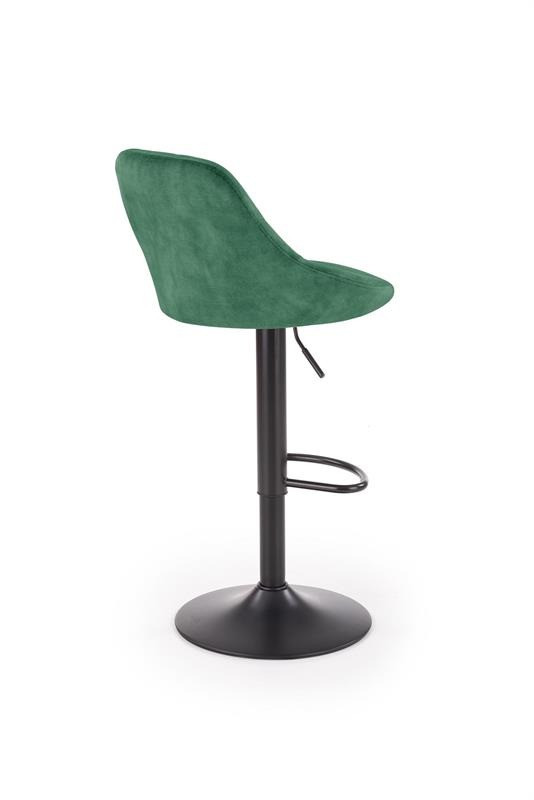 Scaun de bar H-101 velvet verde - 1 | YEO