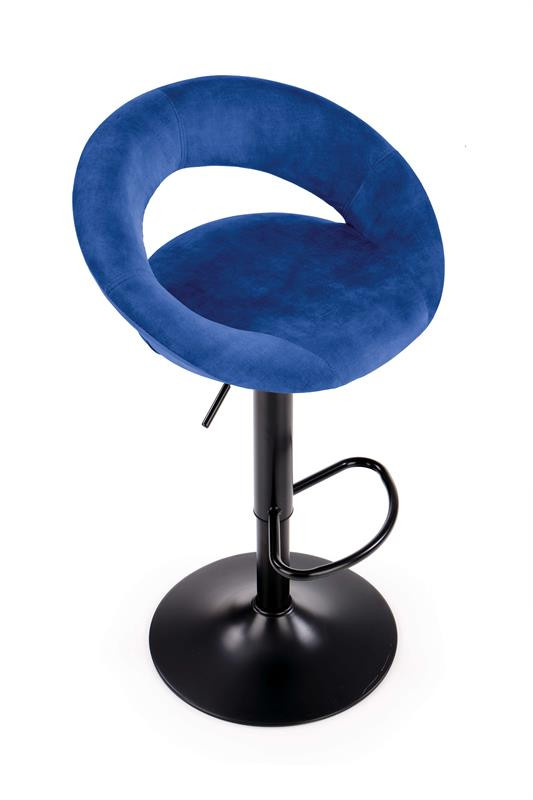 Scaun de bar H-102 velvet bleumarin - 5 | YEO