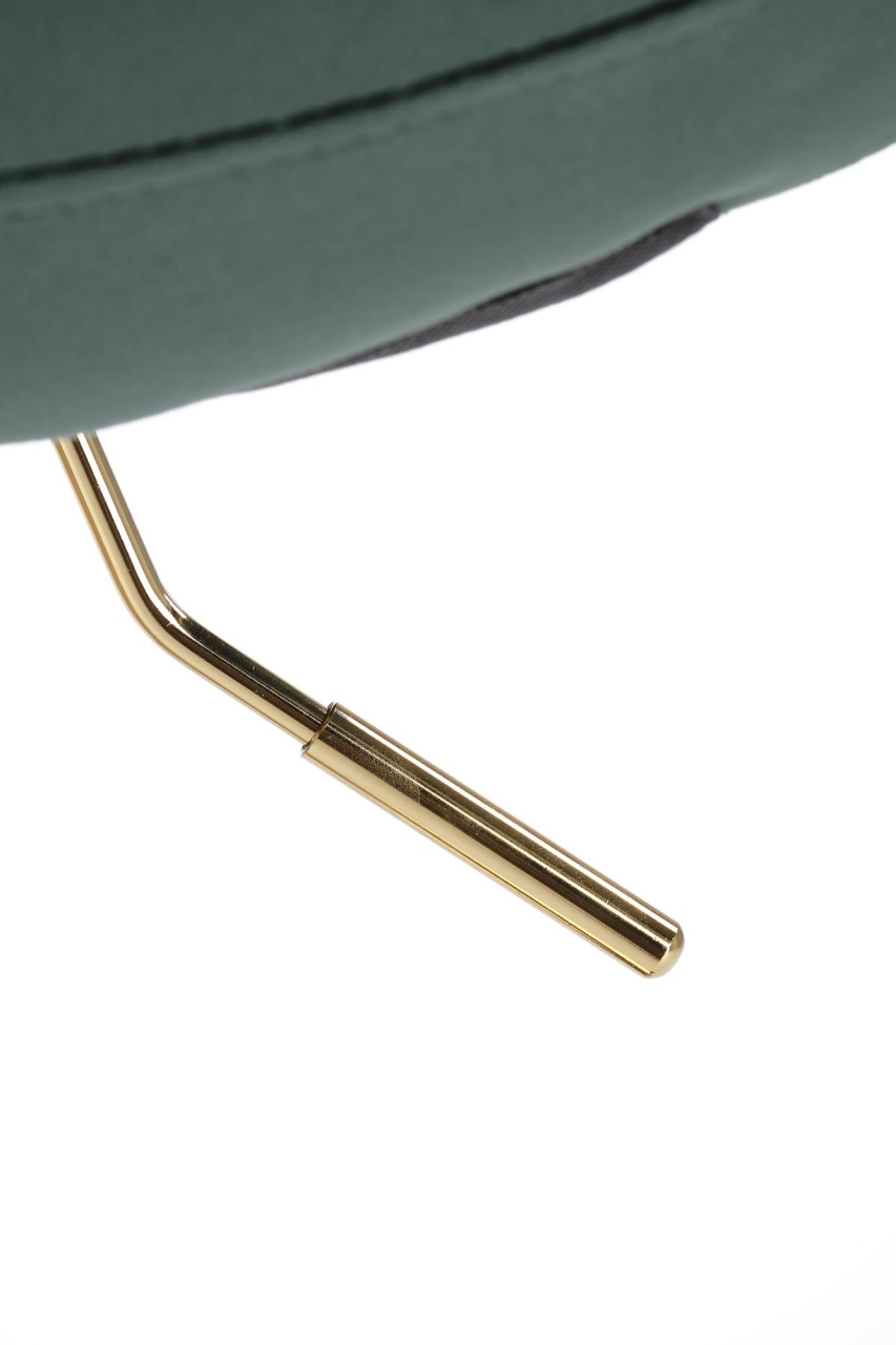 Scaun de bar H120 velvet verde/gold - 4 | YEO