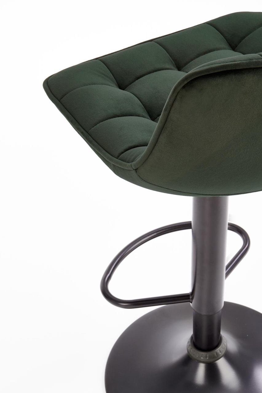Scaun de bar H95 velvet verde - 5 | YEO