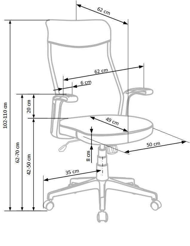 Scaun de birou Arctic gri - 1 | YEO