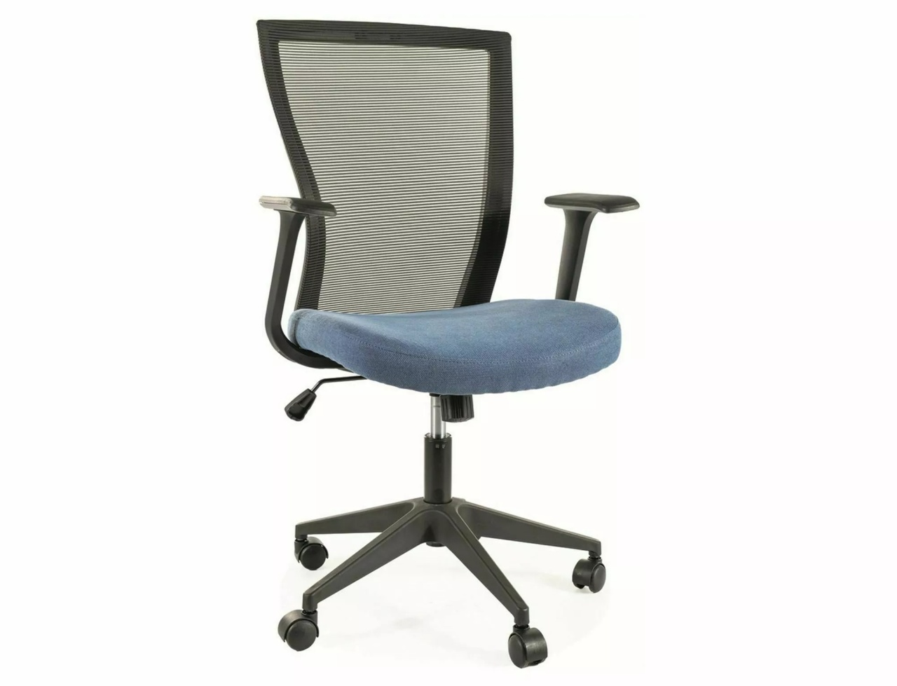 Scaun de birou Q328 negru/albastru