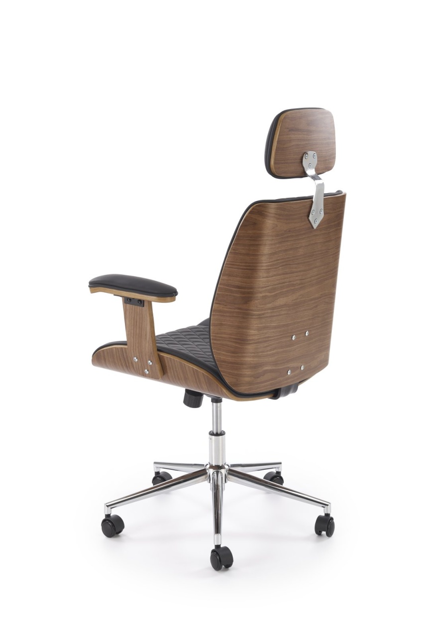 Scaun de birou Timber negru/nuc H122 cm - 1 | YEO