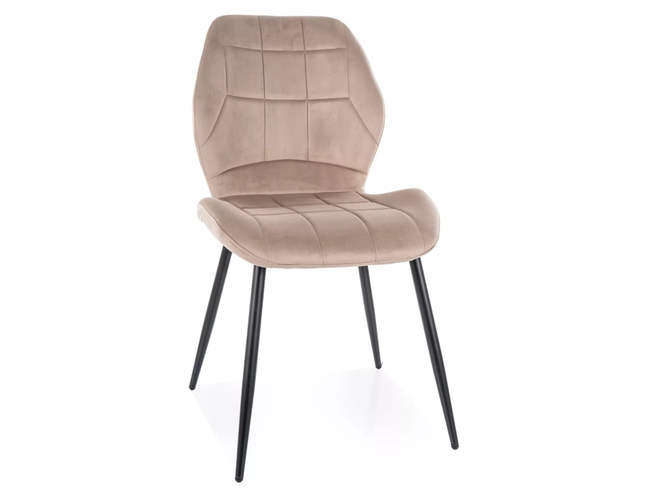 Scaun Jake velvet bej inchis/negru Blu40