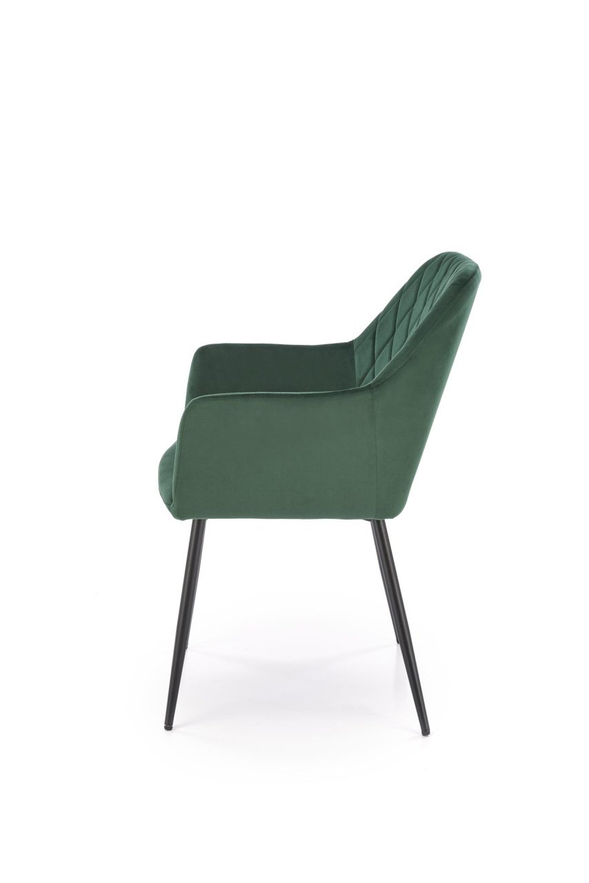 Scaun K558 velvet verde inchis - 3 | YEO