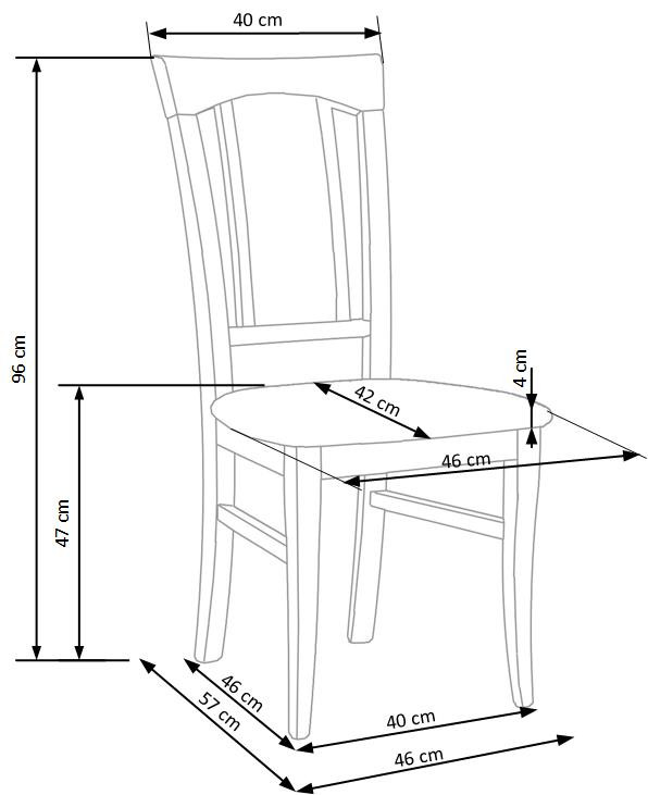 Scaun Konrad material gri stejar sonoma - 2 | YEO