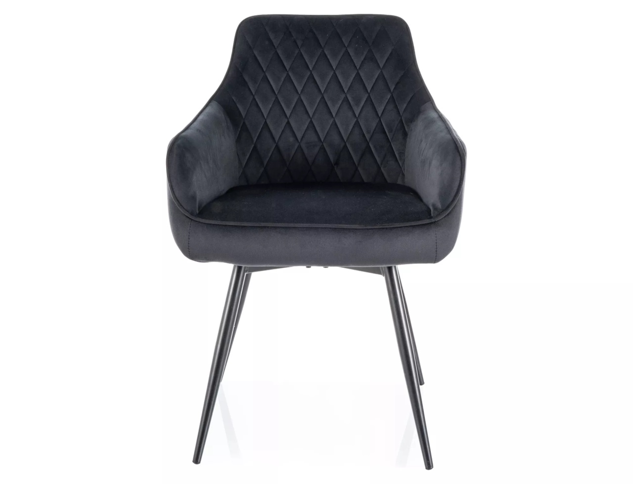 Scaun rotativ Marlo velvet negru/negru Blu19 - 2 | YEO