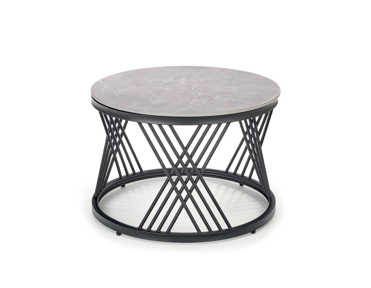 Set 2 mese de cafea Flamingo marmura gri/negru - 2 | YEO