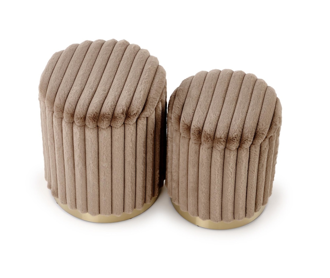 Set 2 tabureti Fido cappuccino/auriu - 3 | YEO