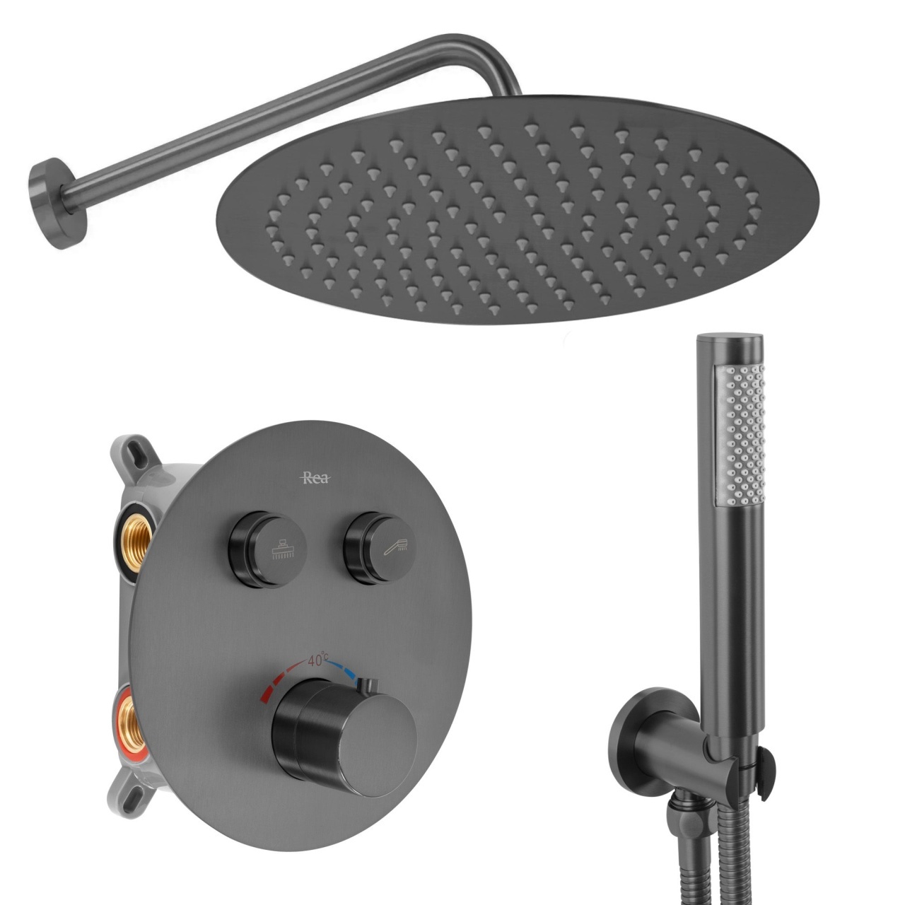 Set de dus incastrat Rea Lungo Titan + BOX