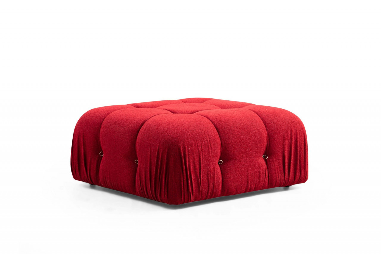 Taburet Bubble Pouffe rosu