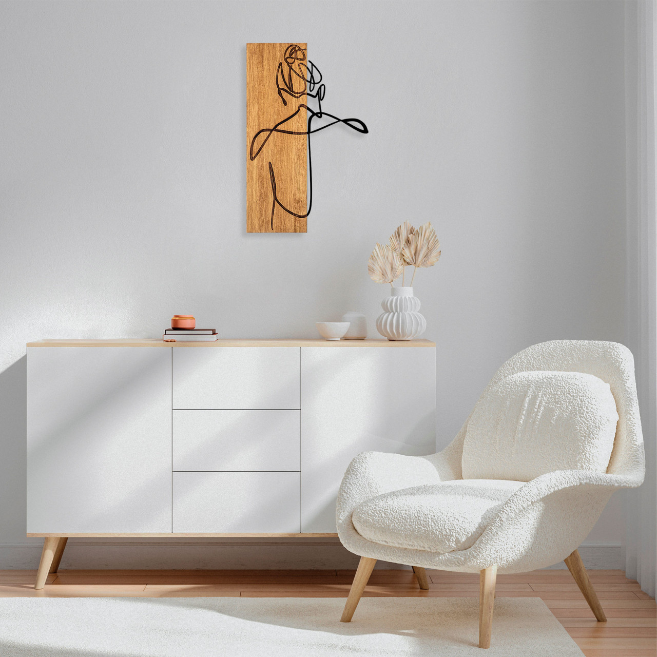 Accesoriu decorativ de perete din lemn MA-295