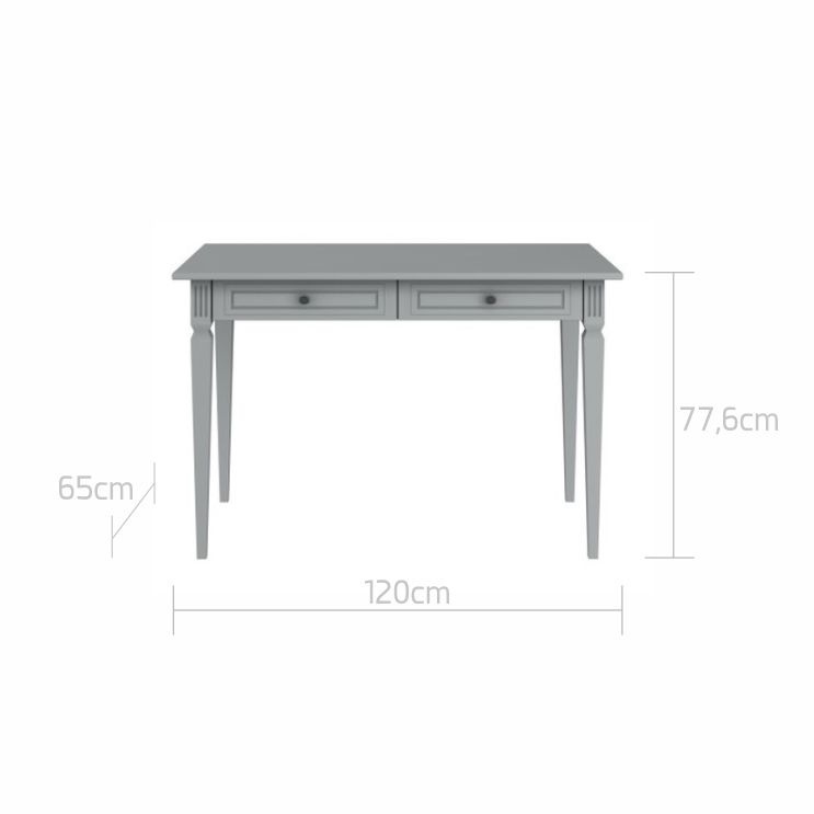 Birou pentru copii Ines gri L120 cm - 1 | YEO