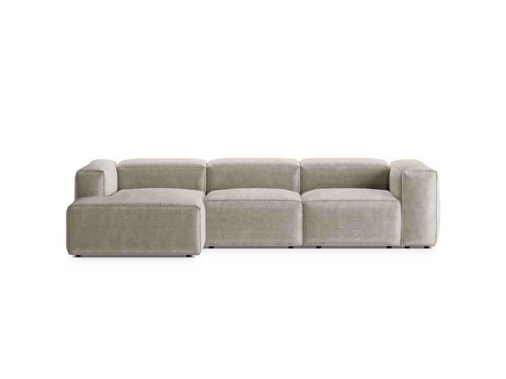 Coltar 3 locuri Bergamo velur reiat L304 cm - 1 | YEO