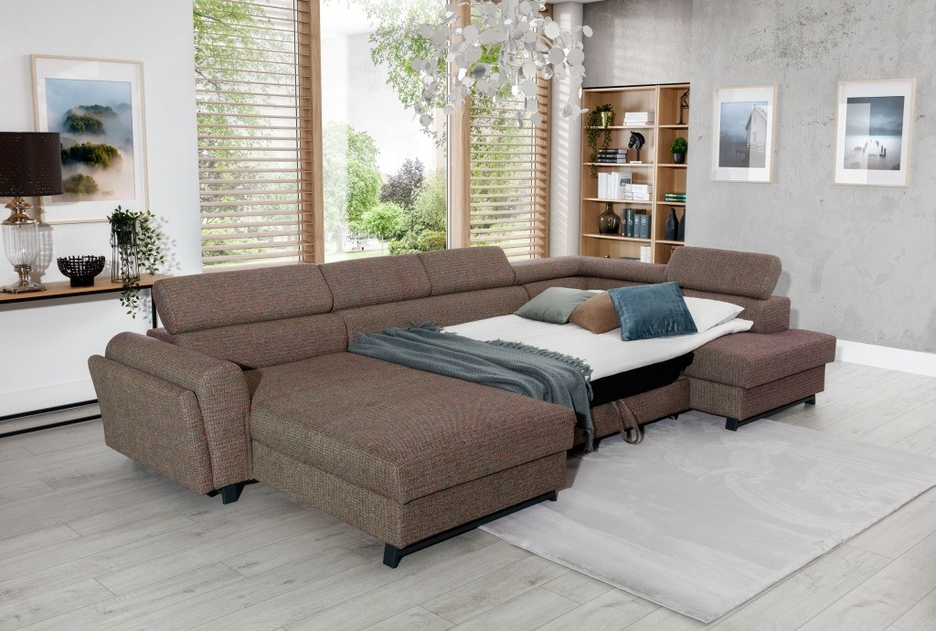 Coltar living extensibil Josette – L370 x l190 x h98 cm