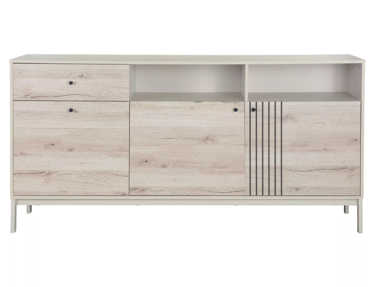 Comoda Frost K1 stejar alpin/alb-galbui - 1 | YEO