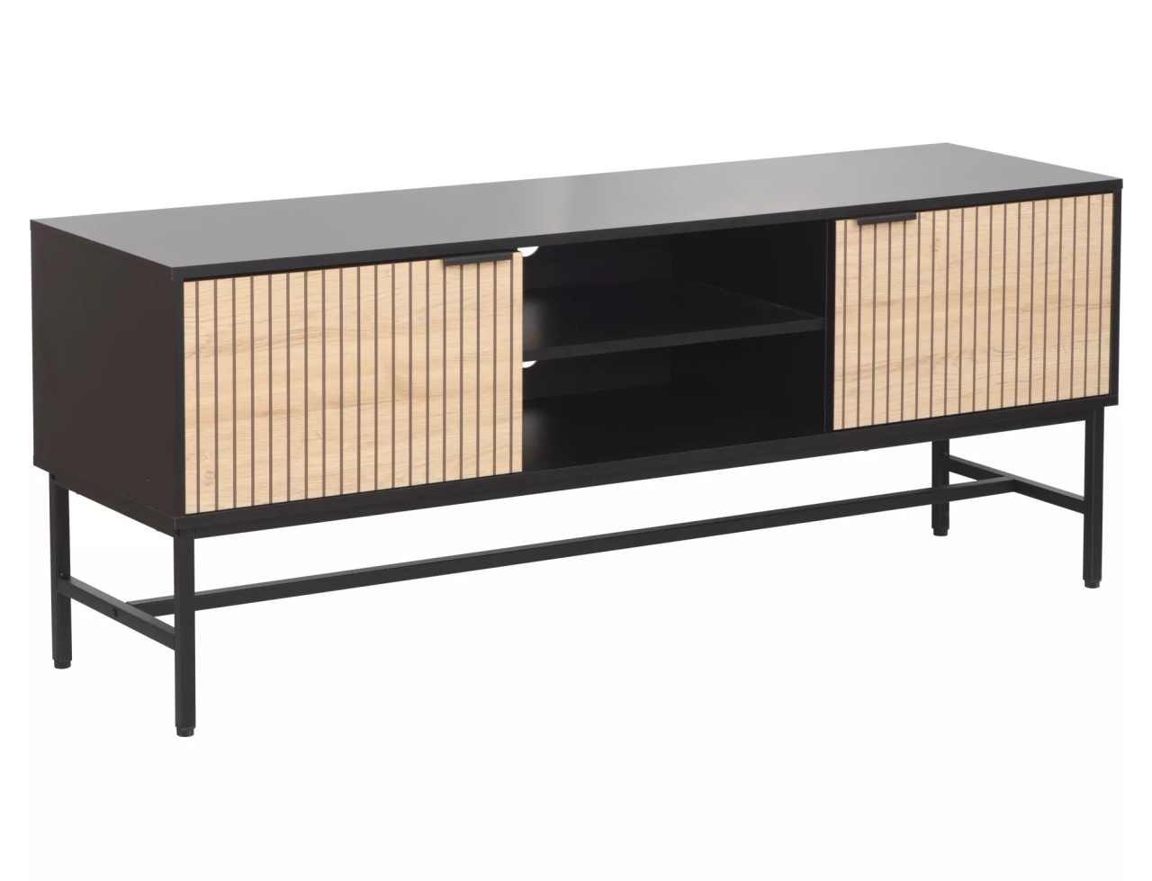 Comoda TV Mago RTV1 stejar/negru mat