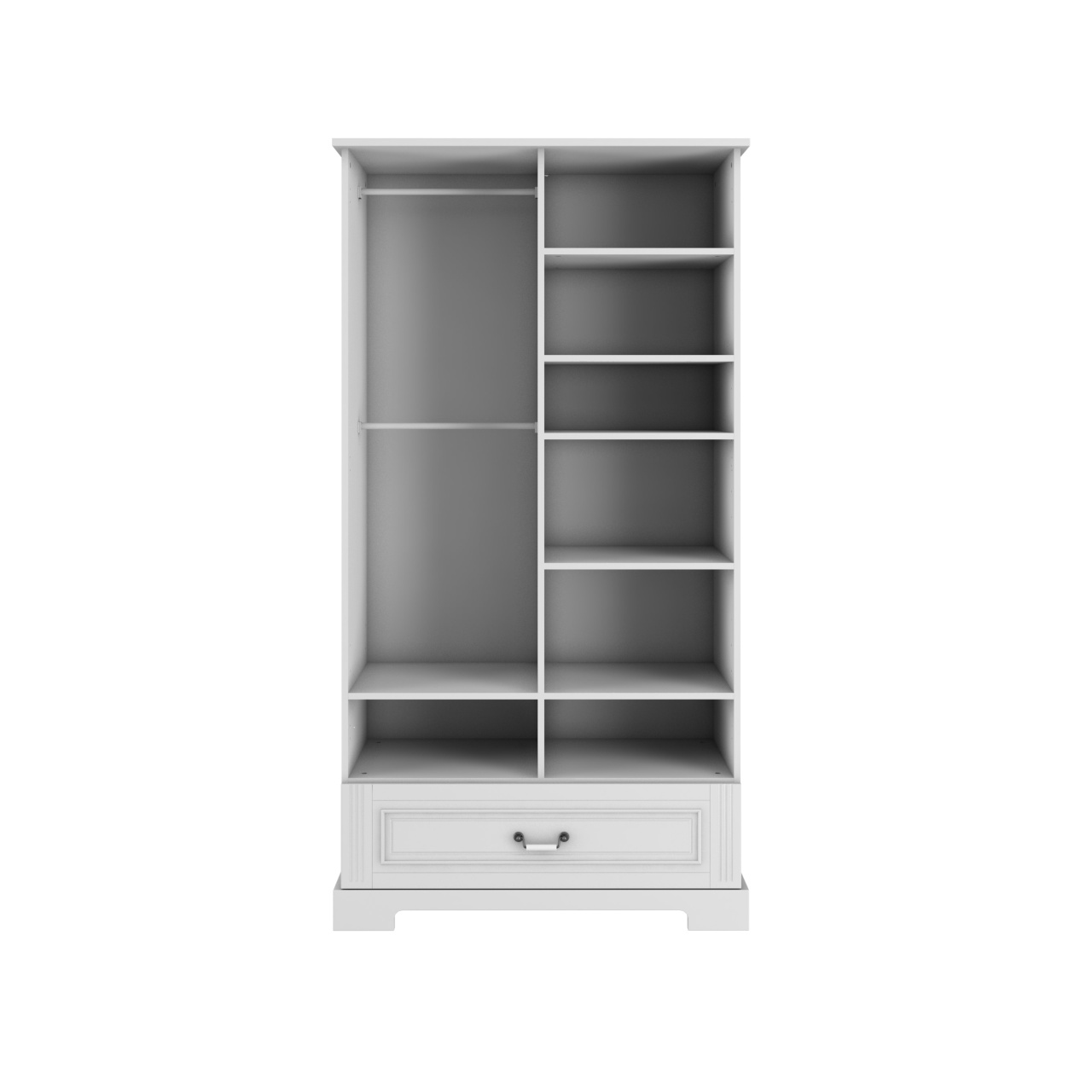 Dulap elegant Ines alb H193 cm - 2 | YEO