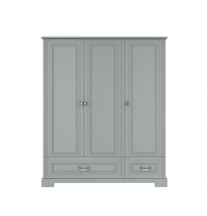 Dulap elegant Ines gri cu 3 usi H180 cm - 1 | YEO