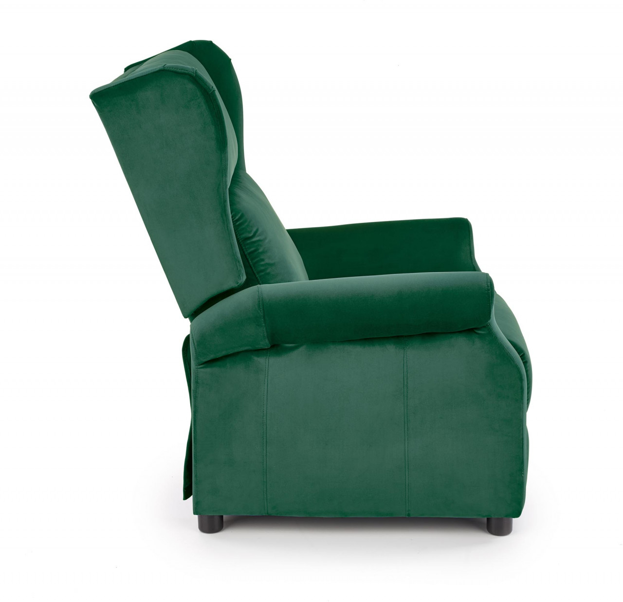 Fotoliu recliner Agustin 2 velvet verde H107 cm - 1 | YEO