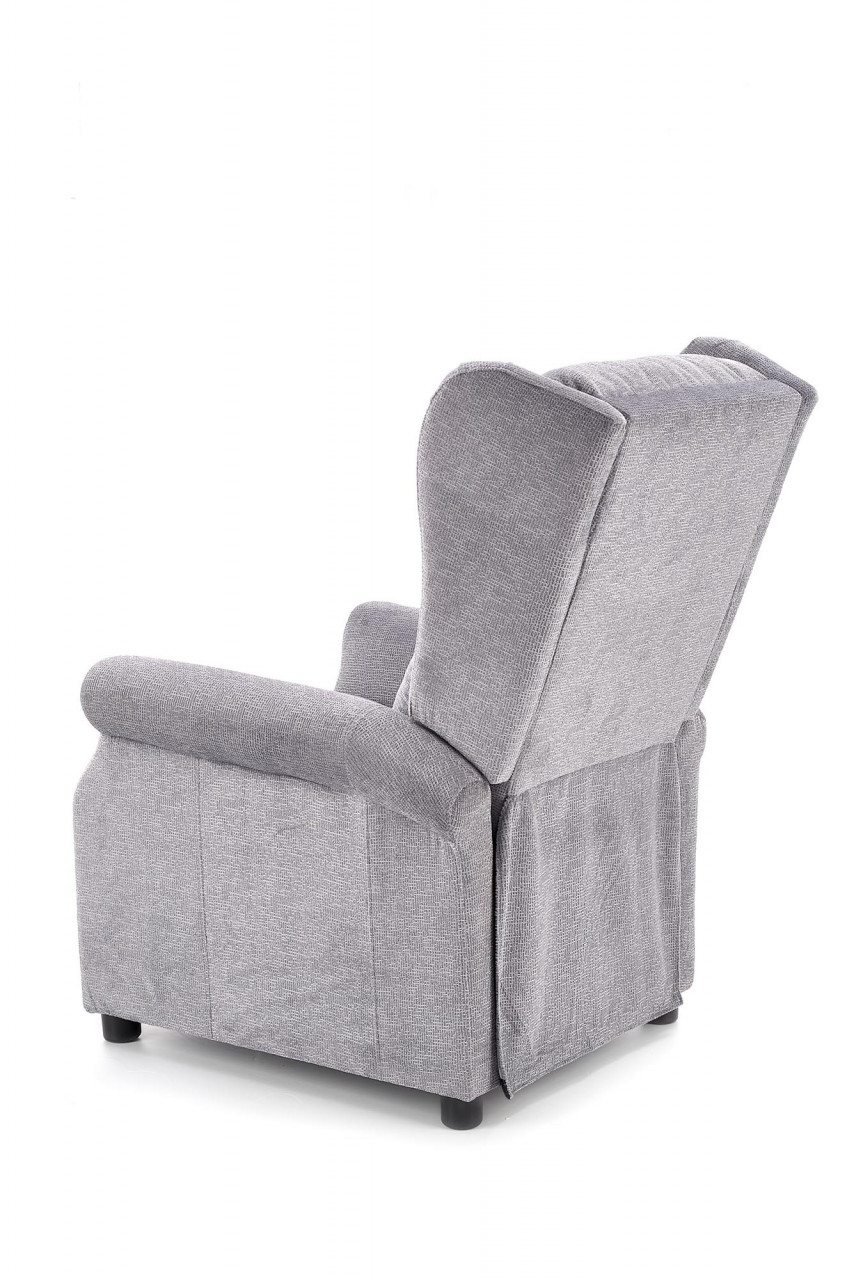Poze Fotoliu recliner cu functie de masaj Agustin M stofa gri homewish.ro