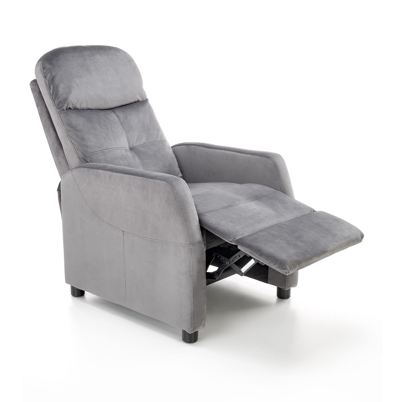 Fotoliu recliner Felipe 2 velvet gri H103 cm - 3 | YEO