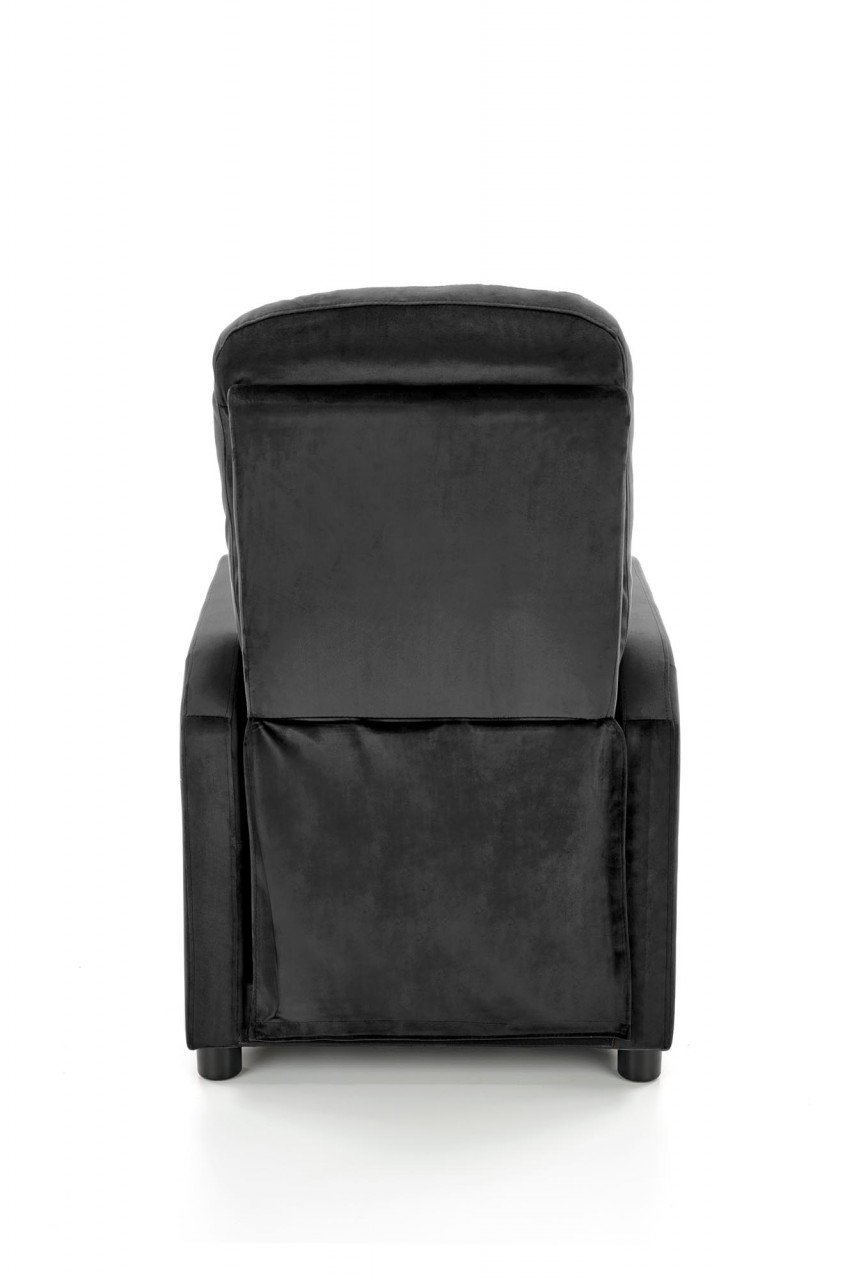 Fotoliu recliner Felipe 2 velvet negru H103 cm - 2 | YEO