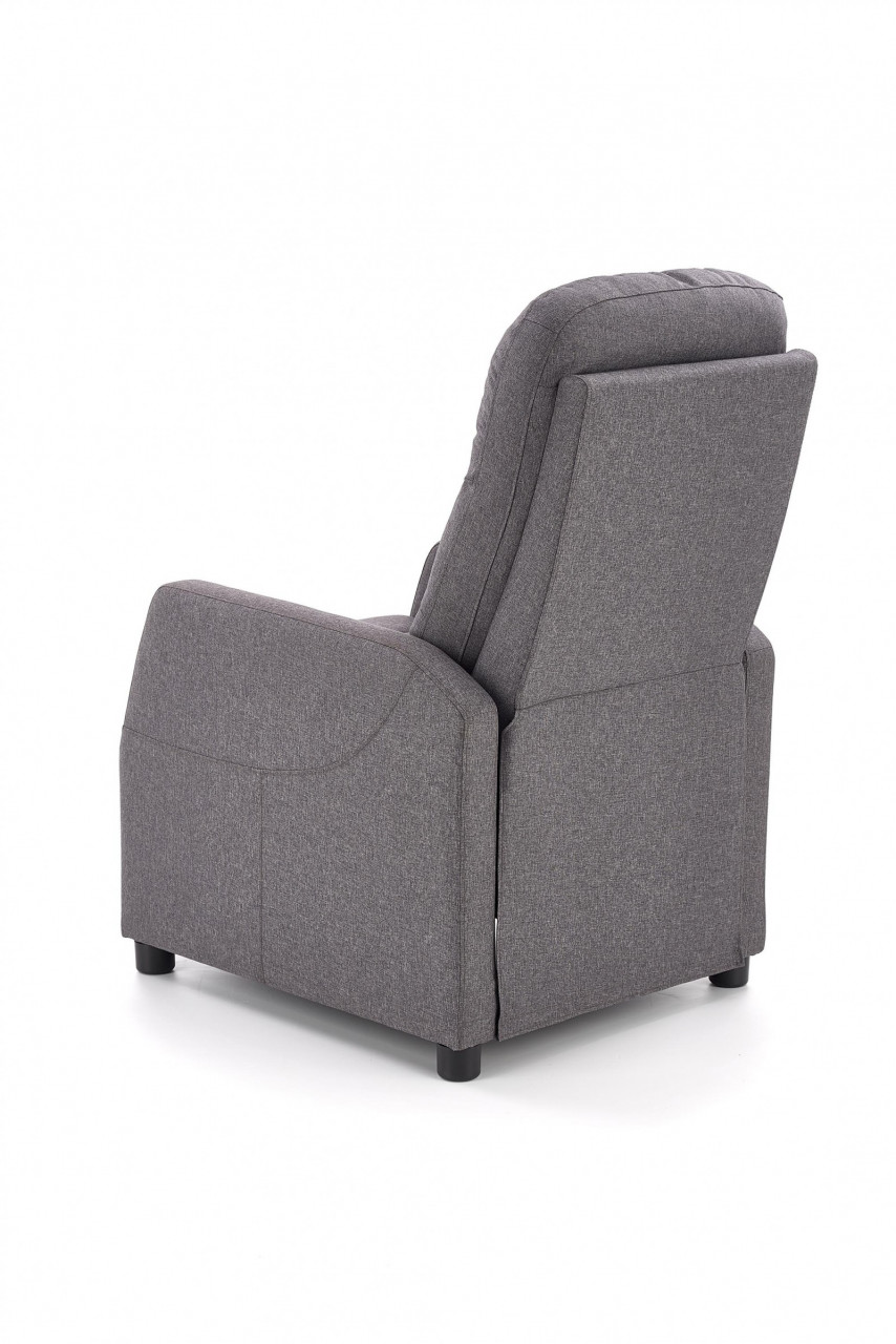 Fotoliu recliner Felipe stofa gri H103 cm - 2 | YEO