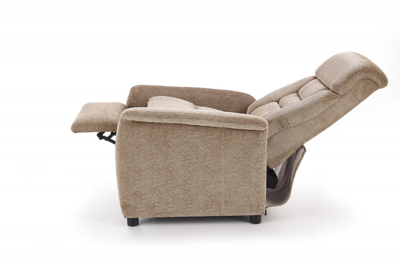 Fotoliu recliner Jordan stofa bej H106 cm - 4 | YEO