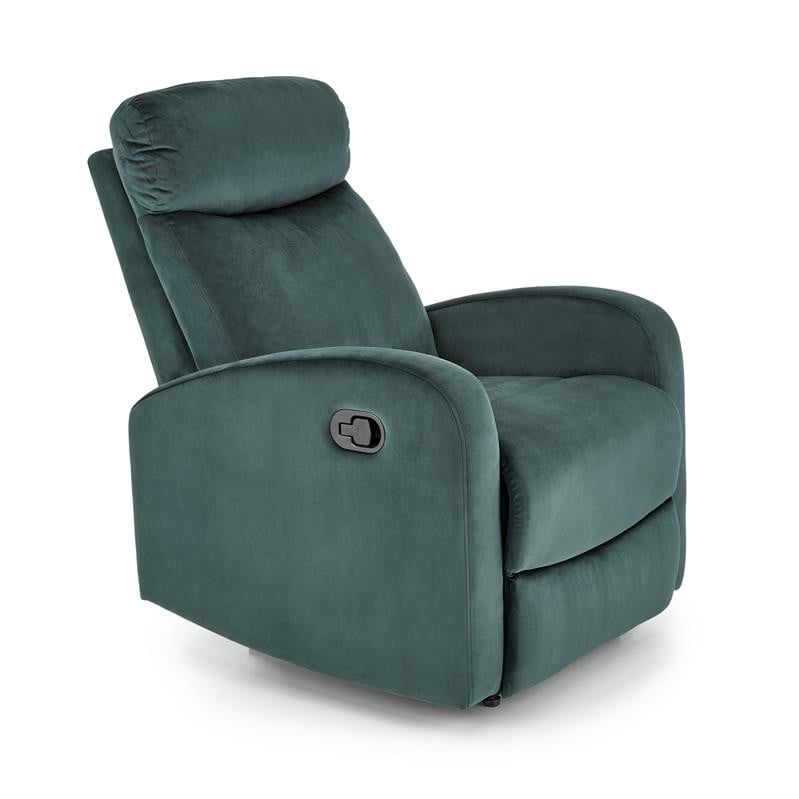 Fotoliu recliner Wonder velvet verde H98 cm