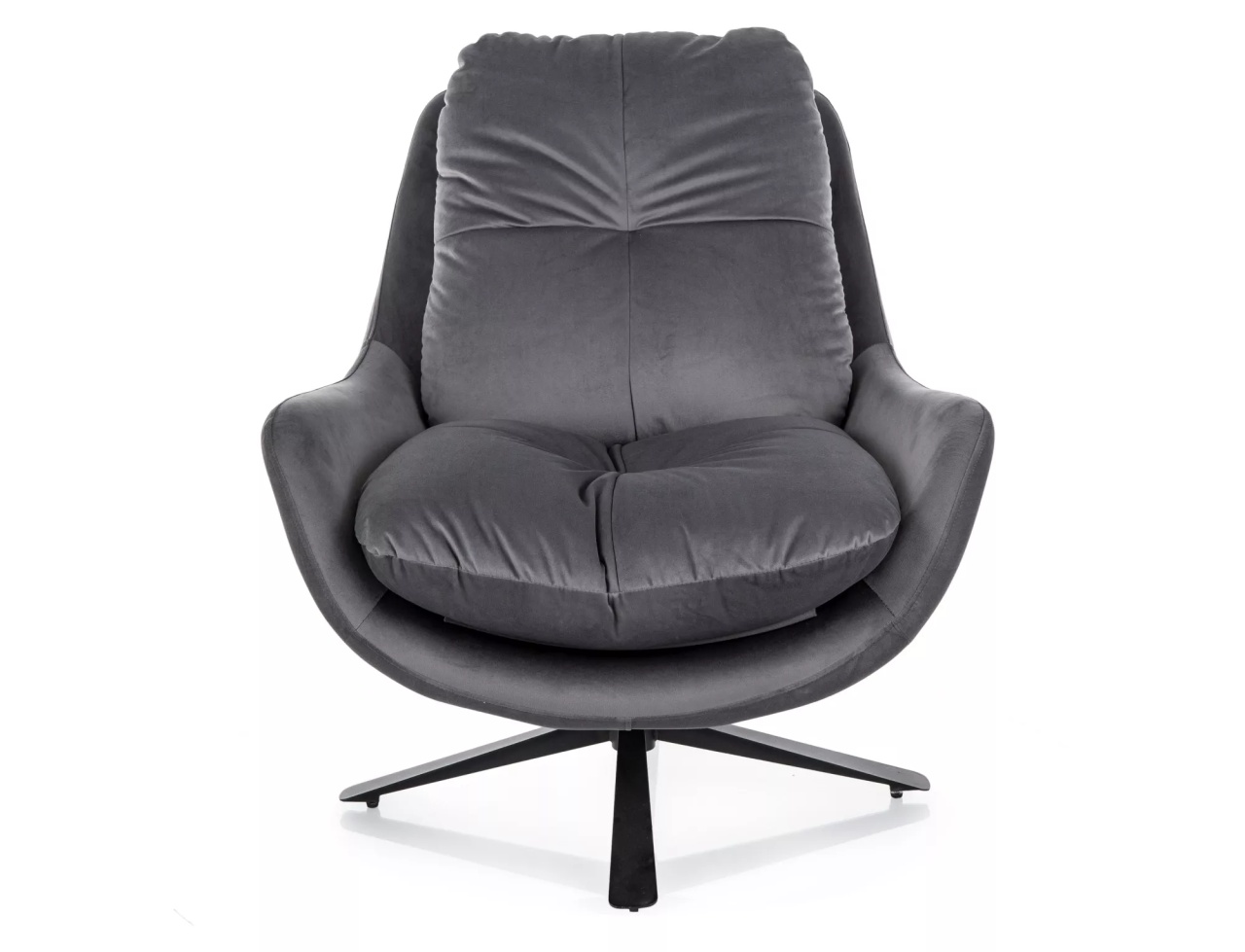 Fotoliu Vivien velvet gri Blu14 H90 cm - 1 | YEO