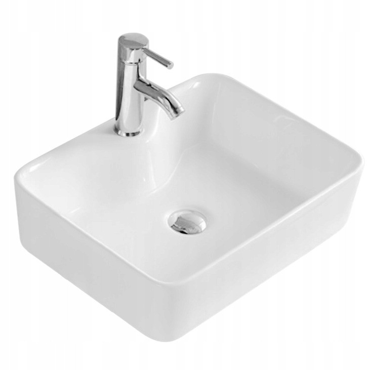 Lavoar Kelly alb ceramica sanitara - 49 cm