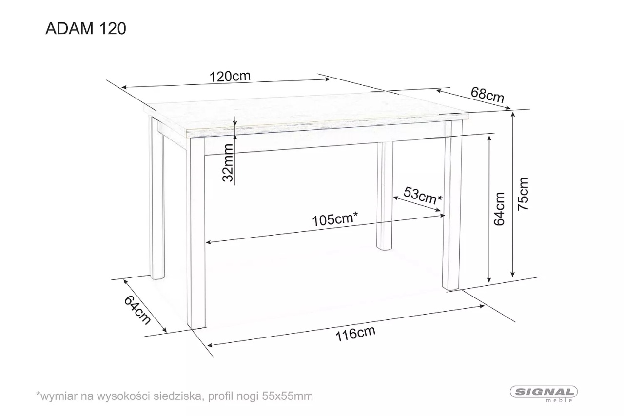 Masa Adam stejar artizan L120xl68 cm - 1 | YEO