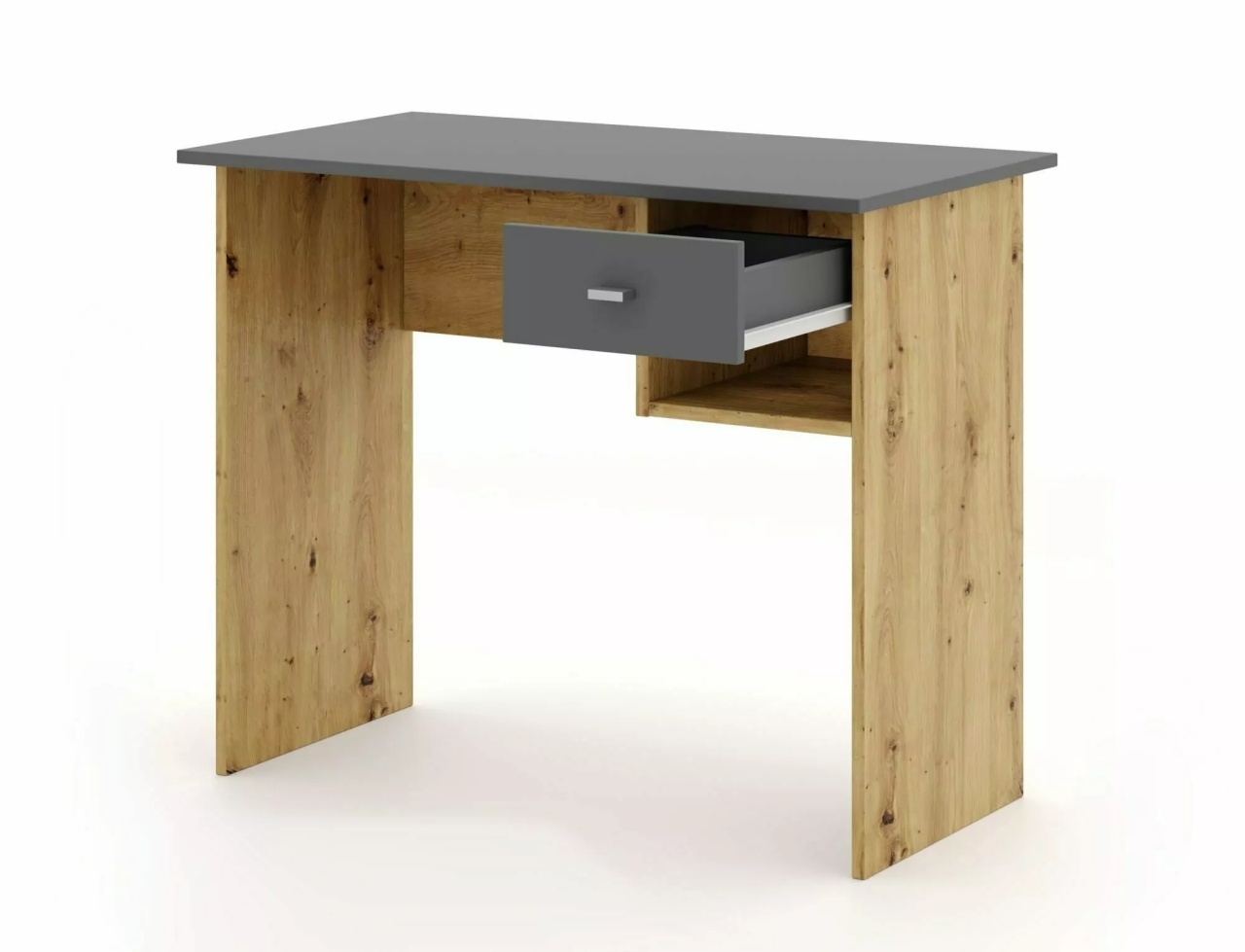 Masa de birou B-011 stejar artizan/antracit - 2 | YEO