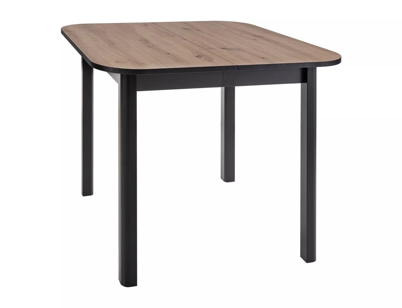 Masa extensibila Dante II stejar artizan/negru mat L90-130xl90 cm - 1 | YEO
