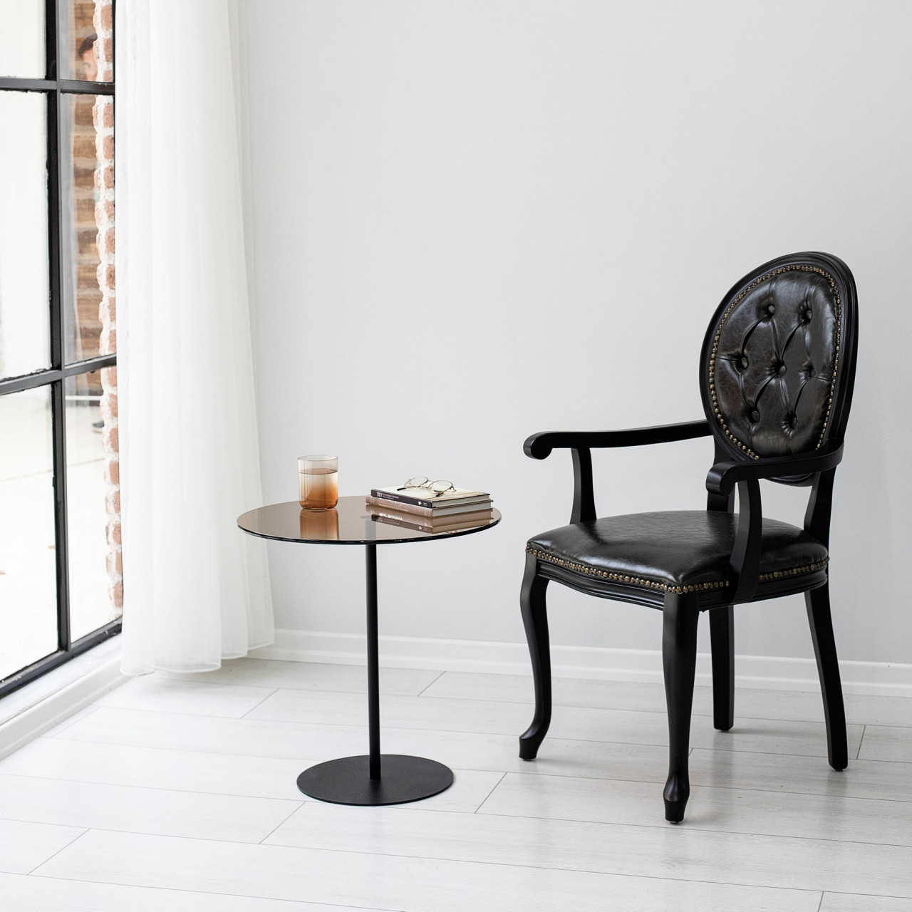 Masuta de cafea Chill-Out negru / bronz