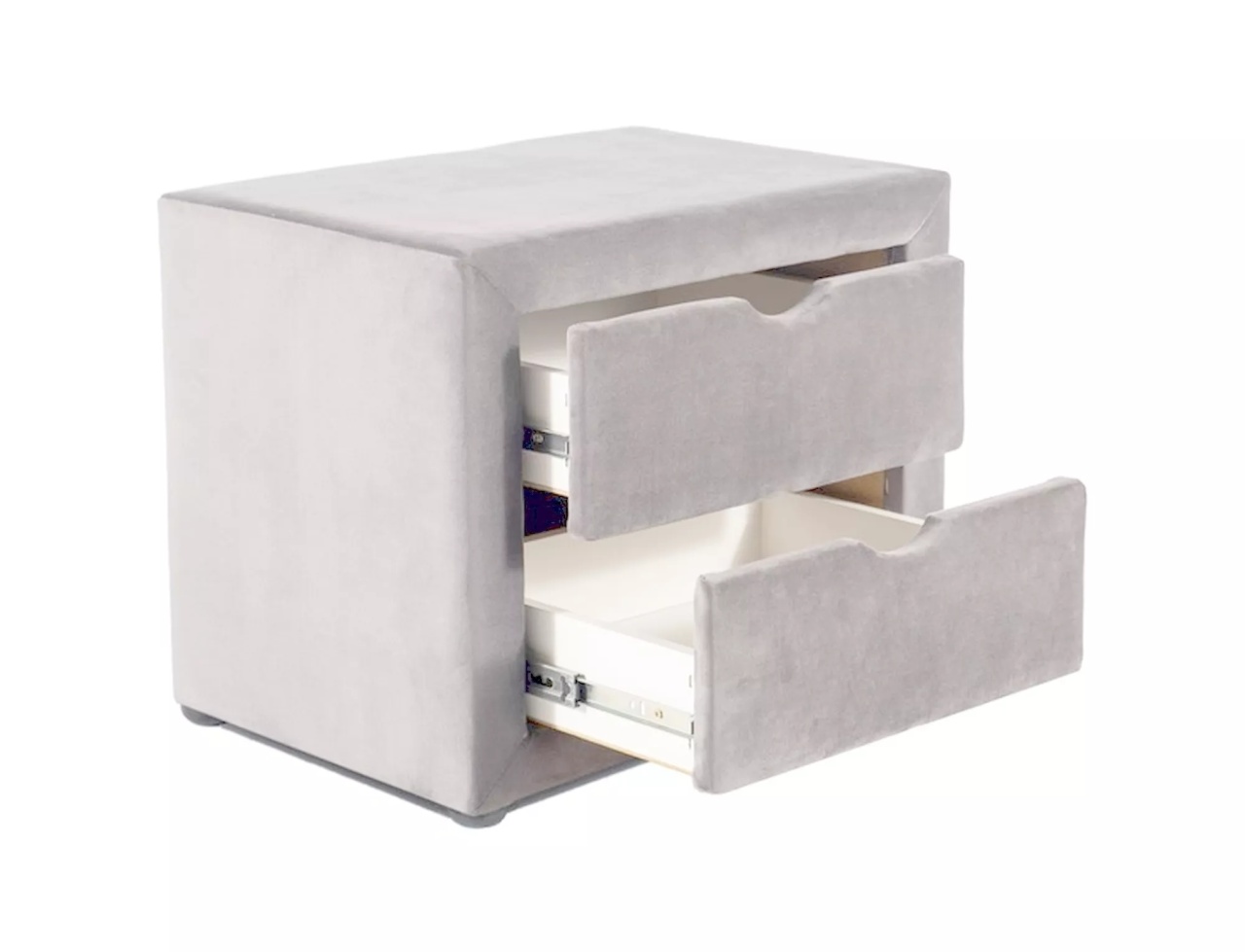 Noptiera ET-002 velvet gri deschis Blu03 - 2 | YEO