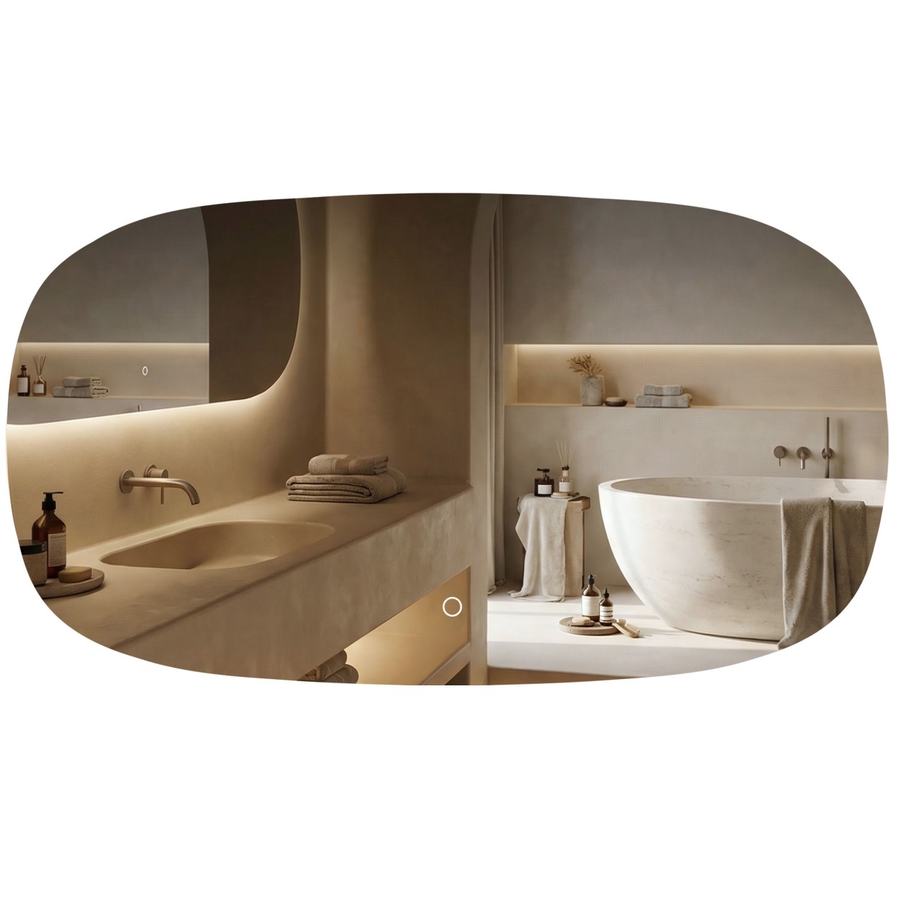 Oglindă LED 100x60cm TOP-4