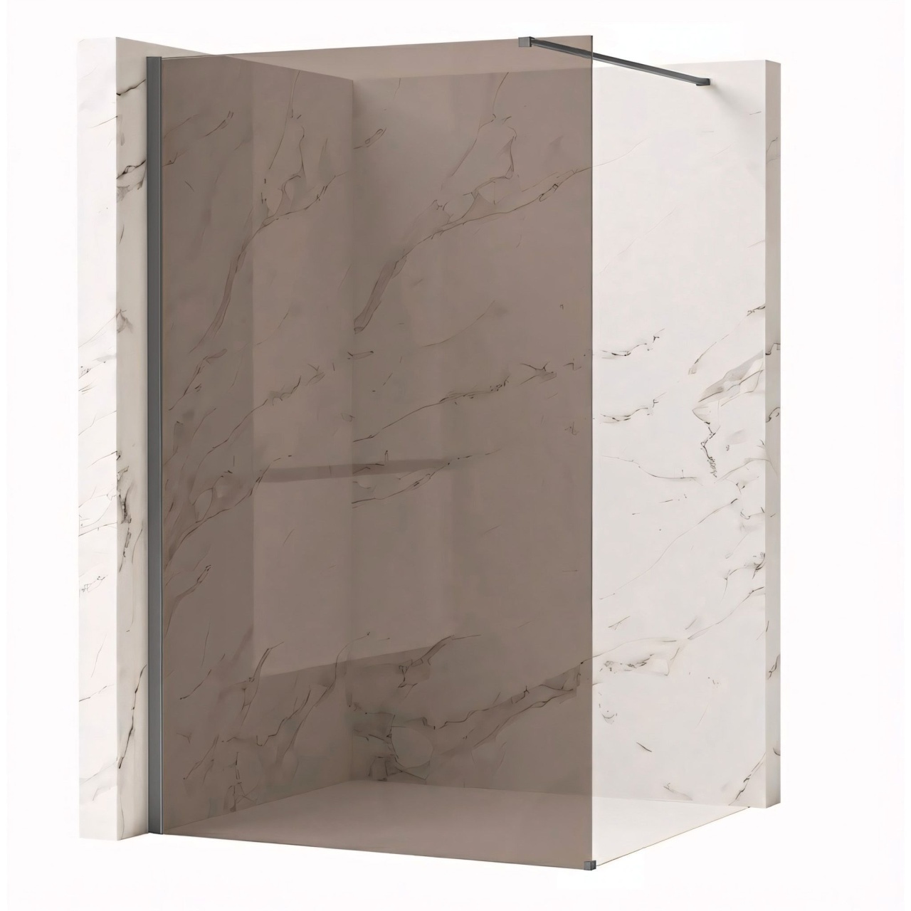 Paravan de dus Rea Flexi Brown / Titan 100