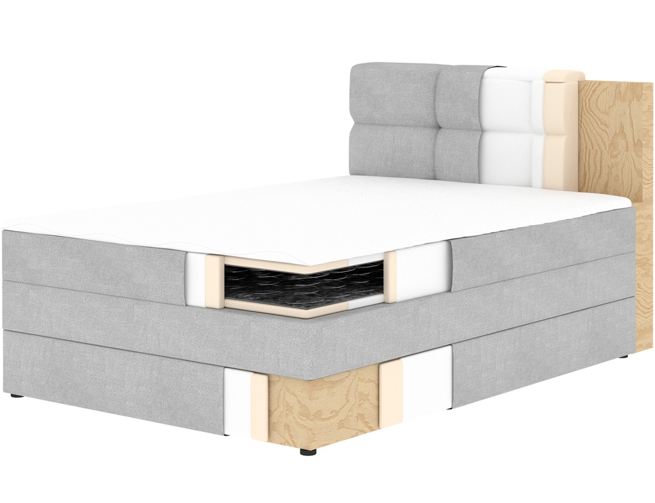 Pat boxspring Kasped 120x200 cm Paolli 18