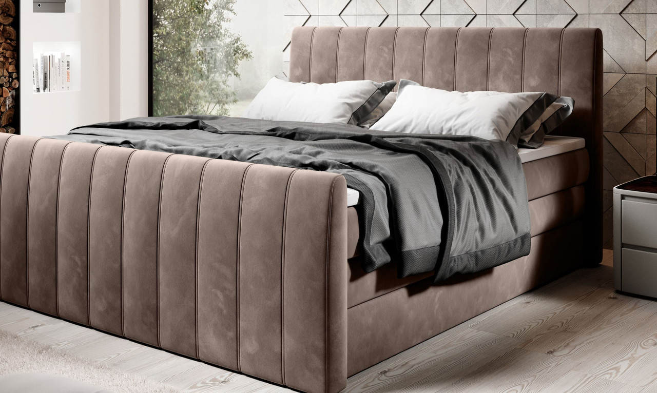 Pat tapitat boxspring Carina 140x200 cm - 2 | YEO