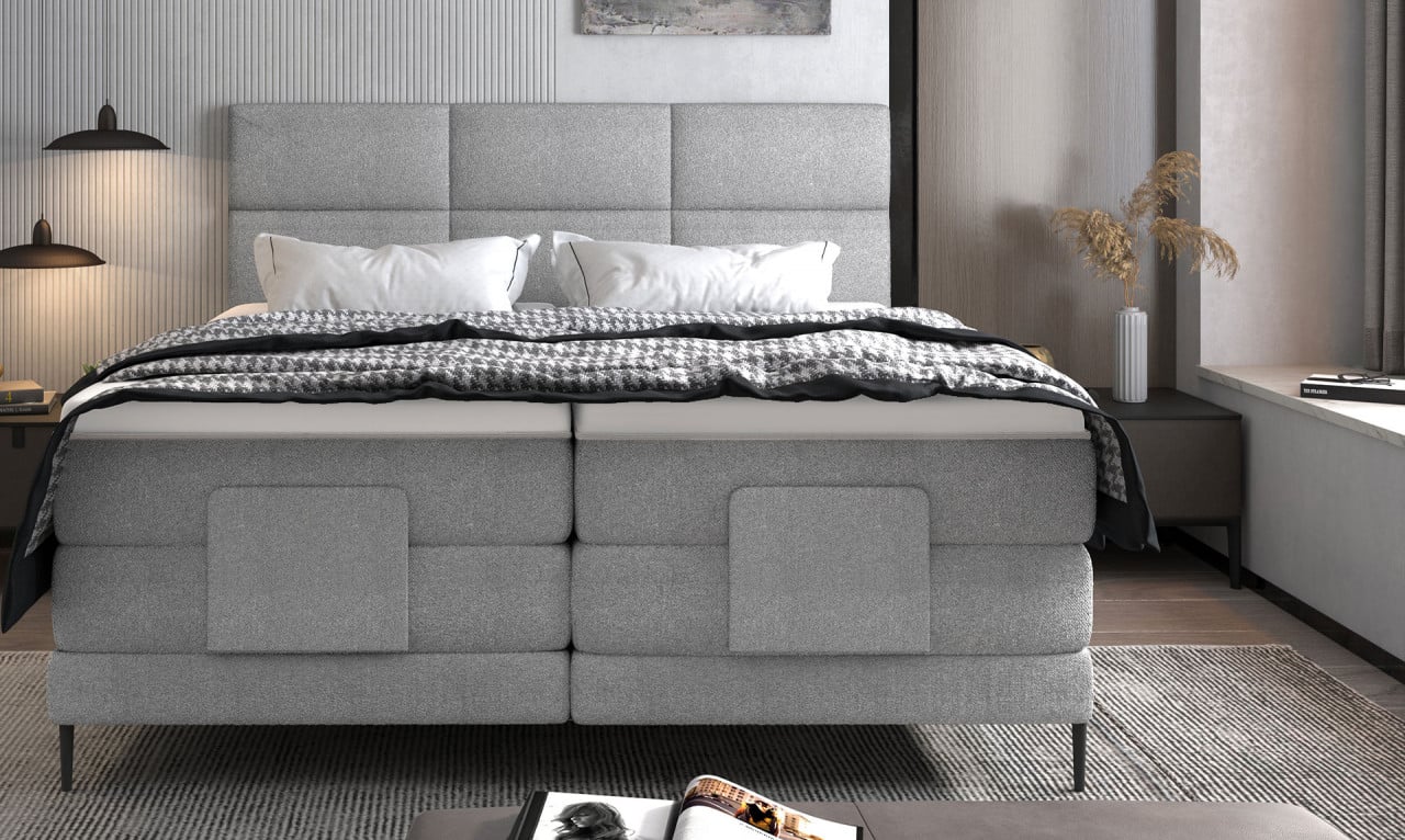 Pat tapitat boxspring Carlo 140x200 cm - 4 | YEO